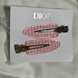 Dior Beauty Silver and Pink Hair Clips!